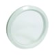 Hublot pour porte de garage rond cadre blanc diamètre 307 mm
