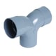 Coude double parallèle 87°30 mâle-femelle - Diamètre : 100 mm