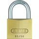 Cadenas à clé laiton SERIE 65 s'entrouvrant avec 2 clés