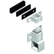 Loqueteau de châssis aluminium à tirette DS6401 avec gâche