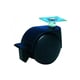 Roulette à platine pivotante à blocage TWINY diamètre 50 mm charge 40 kg