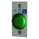 Bouton poussoir BPNONFCHOCCA choc à voyant sur plaque inox
