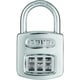 Cadenas à combinaison à molettes acier 160 chromé largeur 40 mm
