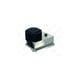 Butée de rail avec amortisseur 2098 pour rail 62 x 55 mm et 85 x 70 mm