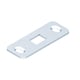 Gâche basse inox DS6358 pour verrou à plaquer DANAOS diamètre 10 mm