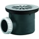 Bonde de receveur de douche Ø 90mm à grille sortie horizontale