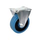 Roulette de manutention MANUROLL MANULASTIC BLEU - fixe - 250 kg - 160 x 42 mm
