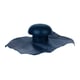 Chapeau de ventilation avec collerette d'étanchéité - 100 mm