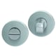 Rosace de fonction HUDSON ronde condamnation sans voyant - paire - aspect inox satiné