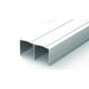Rail haut de placard coulissant RH96/25 longueur 2550 mm largeur 96 mm laqué blanc