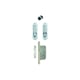 Serrure pour porte coulissante intérieure set 1 4930