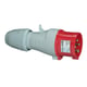 Fiche mobile droite industrielle P17 3P+T 380V à 415V