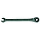 Clé mixte à cliquet - mat - 9 mm - Longueur 152 mm - Épaisseur de fourche 5,96 mm