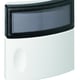 Sonnette SALSA avec porte-étiquette blanc / noir - 70 x 70 x 25 mm