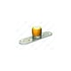 Guide du bas à olive sur platine 1099 pour profil U 30 x 30 mm diamètre 24 mm