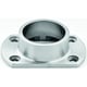 Platine d'ancrage murale inox 304 ovale pour tube de garde-corps