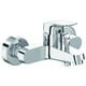 Mitigeur de bain douche mural OKYRIS - Finition : chromé - Combiné de douche : Non - Longueur du bec : 171 mm