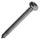 Vis à tôle tête cylindrique empreinte carrée Inox A2 - 4,8 x 70 mm