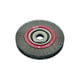 Brosse à fil circulaire pour machine stationnaire, haute densité de garnissage - alésage 20 mm - diamètre 100 mm - fil acier