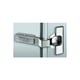 Charnière invisible d'angle ouverture 95° INTERMAT 9936 W45 à visser