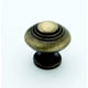 Bouton de meuble rustique zamak vieux bronze diamètre 30 mm