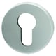 Rosace de fonction HUDSON ronde clé I - paire - aspect inox satiné