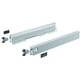 Côté de tiroir double paroi ARCITECH hauteur 126 mm argent