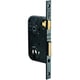 Serrure à larder 1 point MULTIBAT bouts carrés clé I axe 50 mm noire