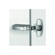Charnière invisible ouverture 110°avec amortiiseur pour porte mince SENSYS  à enfoncer semi-applique coudure 9,5 mm