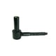 Gond de volet acier à vis bois pour penture noir longueur 85 mm diamètre 16 mm