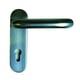 Béquille double sur plaque inox M1X inox pour porte PROGET et GALAXIE