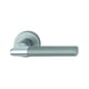 Ensemble sur rosace LECCE chromé/inox mat F49/F9 bec-de-cane