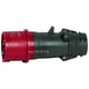 Fiche mobile droite industrielle HYPRA 3P+T 380-415V plastique