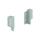Kit de raccords de paroi arrière pour tiroir double paroi ARCITECH argent hauteur 126 mm