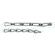 Chaînette décorative double torsion zingué