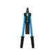 Pince à rivet à levier E-640RV - 3-6,4 mm avec 4 nez de pose et assortiment de rivets