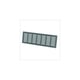Grille d'aération d'ameublement 381 en applique aluminium argent