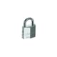 Cadenas à clé laiton nickelé anse inox 84IB varié avec 2 clés
