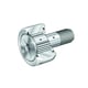 Galet de roulement sur axe à aiguilles série KRV-PP-A - Diamètre extérieur galet : 19 mm - Diamètre extérieur arbre : 8 mm - Longueur hors tout : 32 mm - Largeur galet : 11 mm