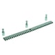 Crémaillère acier zingué CGZS 30 x 8 mm 3 trous + entretoises longueur 4000 mm