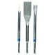 Lot de 3 burins SDS+ 5C - pointu, plat et carrelage