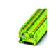 Bloc de jonction série PT - Push-in - 1 étage - 4 mm² - vert/jaune - pour conducteur de protection - PT 4-PE