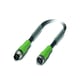 Câble pour capteurs/actionneur série SAC-PUR - M8 - 3 pôles - droit - M/F - PUR - câble=1,5 m  - SAC-3P-M 8MS/ 1,5-PUR/M 8FS