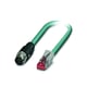 Câble de réseau Ethernet série NBC-M12 - droit - M12 - 4 pôles - 5 m - NBC-M12MSD/ 5,0-93E/R4AC