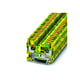 Bloc de jonction série PT - Push-in - 1 étage - 6 mm² - vert/jaune - pour conducteur de protection - PT 6-PE