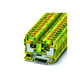 Bloc de jonction série PT - Push-in - 1 étage - 10 mm² - vert/jaune - pour conducteur de protection - PT 10-PE