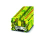 Bloc de jonction série PT - Push-in - 1 étage - 16 mm² - vert/jaune - pour conducteur de protection - PT 16 N-PE