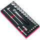 Module pour servante de cliquet et douilles 1/2" MODM.S1APB de 23 pièces