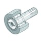 Galet de came sur axe série NUKR62H/3AS - Diamètre extérieur galet : 62 mm - Diamètre extérieur arbre : 24 mm - Longueur hors tout : 80 mm - Largeur galet : 28 mm