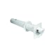 Terminal horizontal Rolux condensation excentrique blanc - Ø80/125mm - longueur brute 953 mm